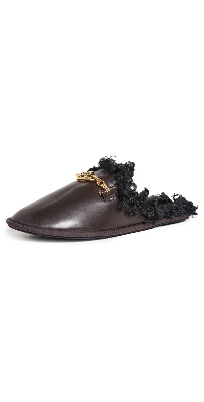 Stella McCartney Ryder Eco Alt Mules Coffee/Black