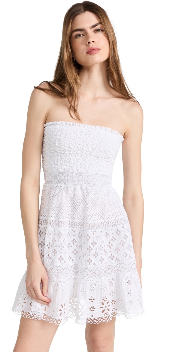Temptation Positano Tektite Mini Dress White