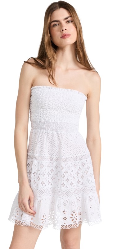 Temptation Positano Tektite Mini Dress White