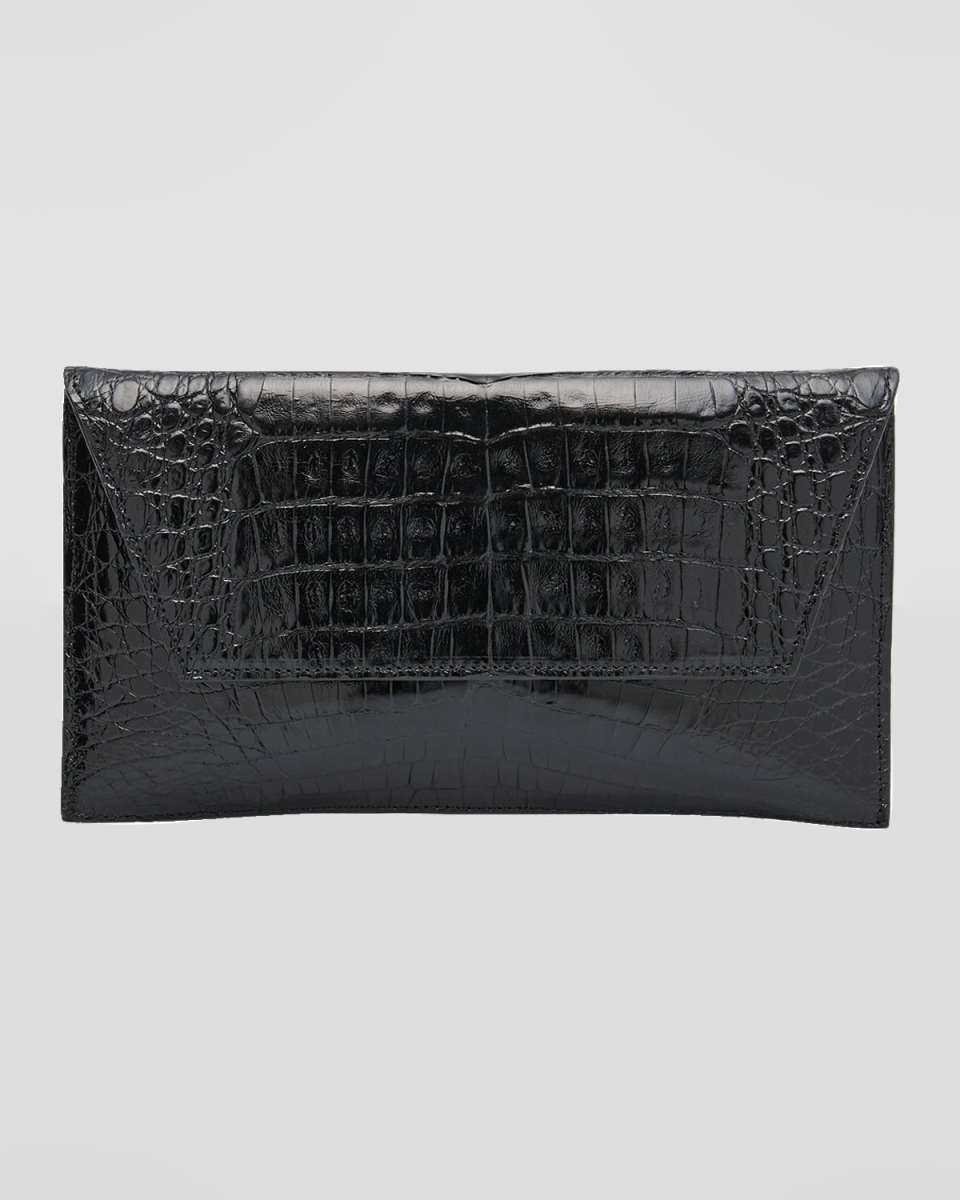 Belen Crocodile Clutch Bag