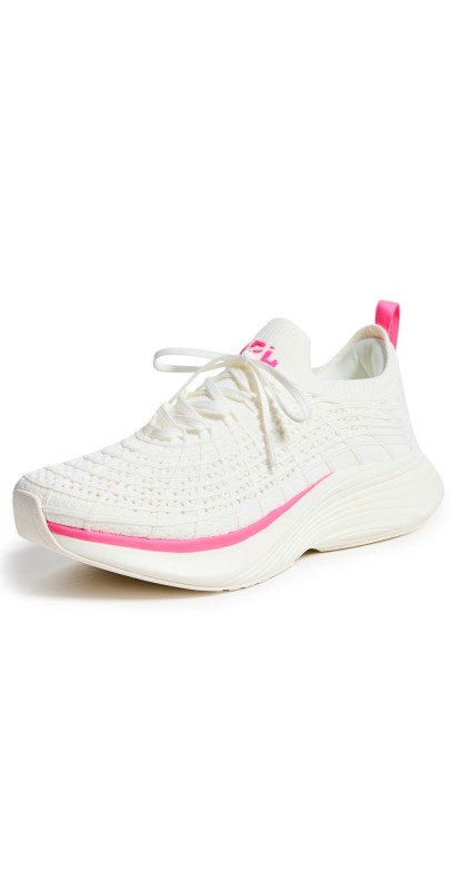APL: Athletic Propulsion Labs Techloom Zipline Sneakers Ivory/Fusion Pink