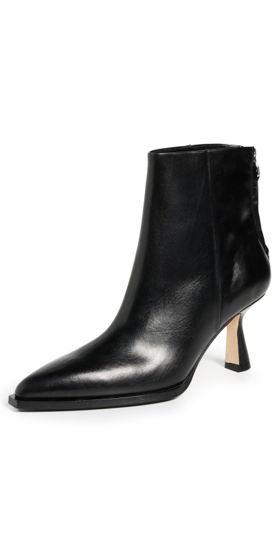 AEYDE Kala Calf Leather Black Booties Black
