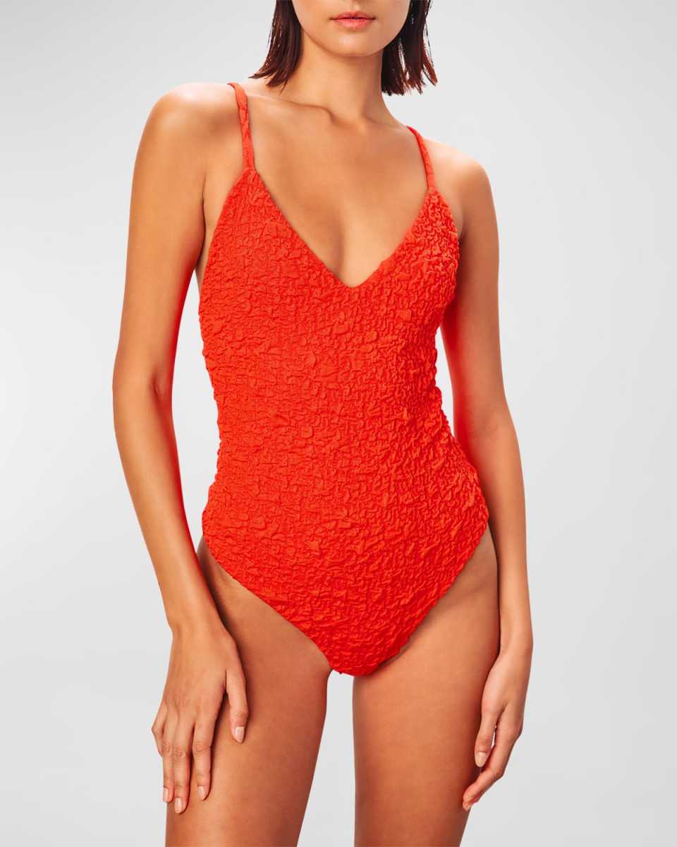 Emma Textured One-Piece Swimsuit