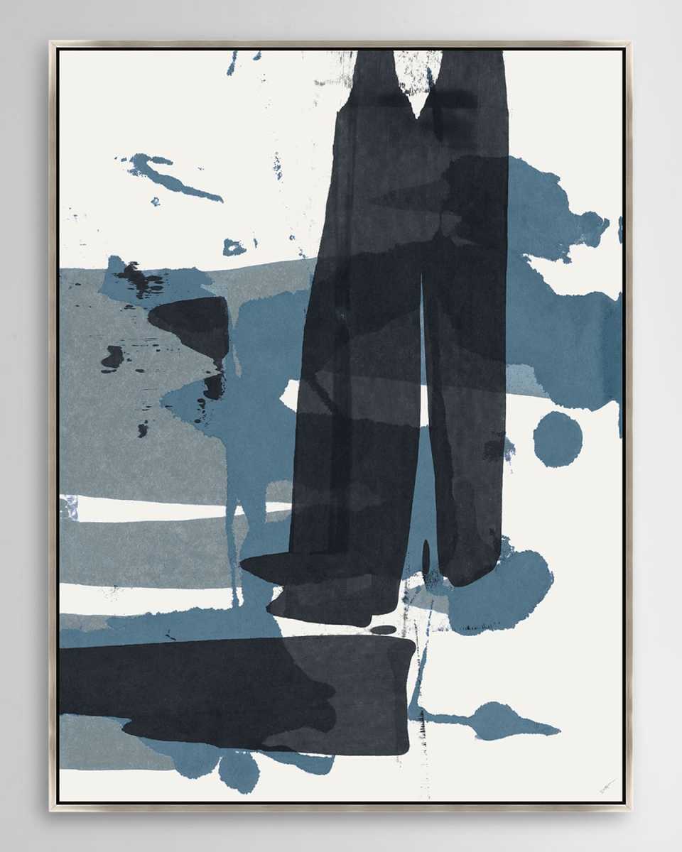 "Indigo Bypath I" Framed Giclee by Dawn Sweitzer, 26" x 34"