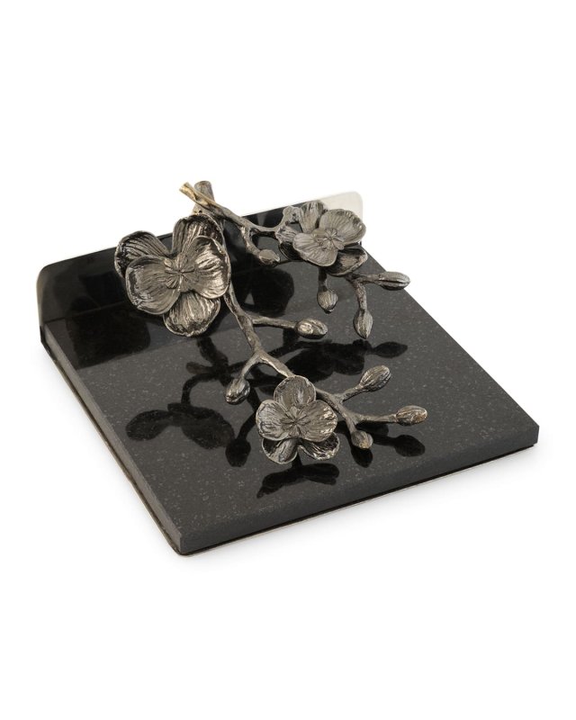 Black Orchid Dinner Napkin Holder