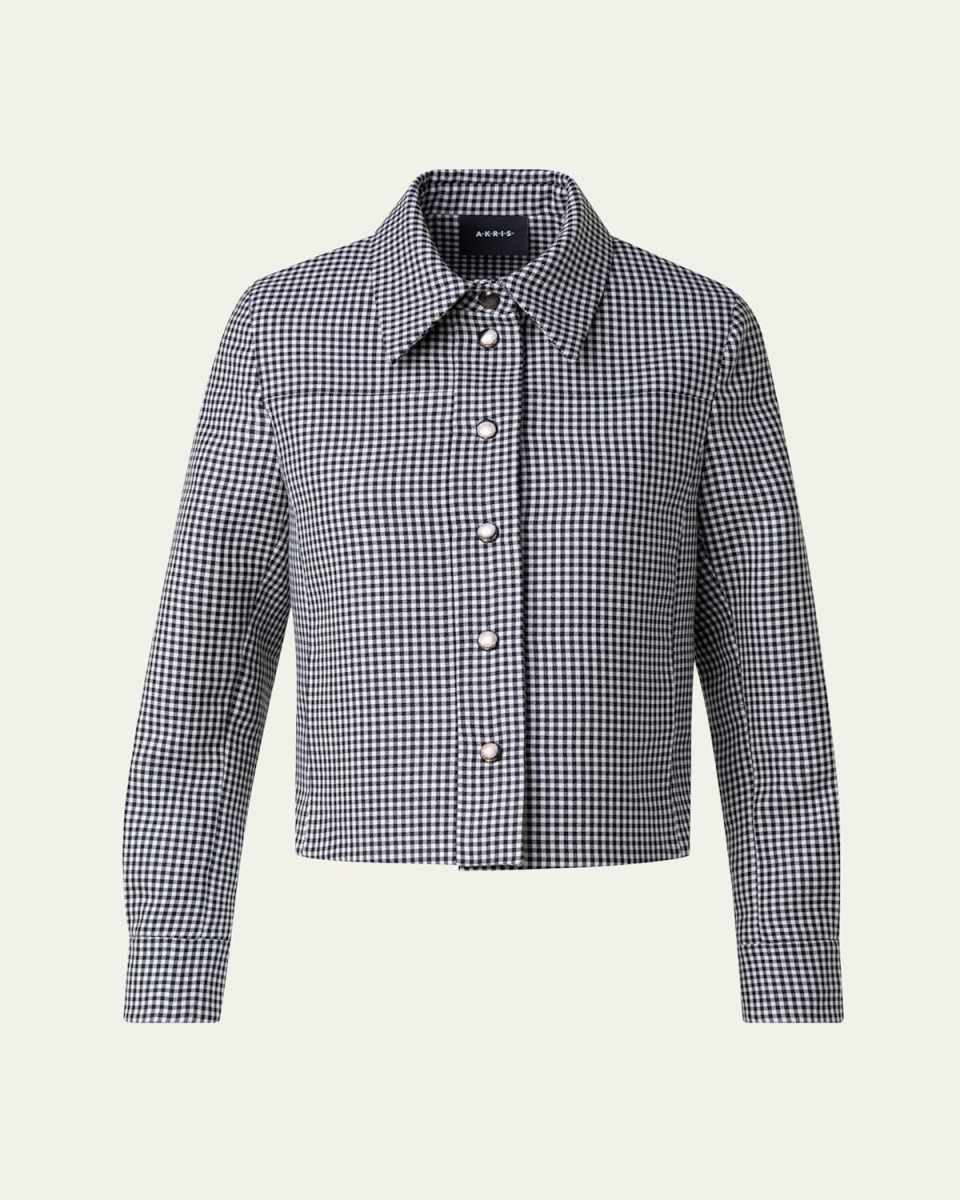 Talitha Vichy Wool Shirt Jacket