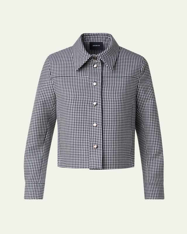 Talitha Vichy Wool Shirt Jacket