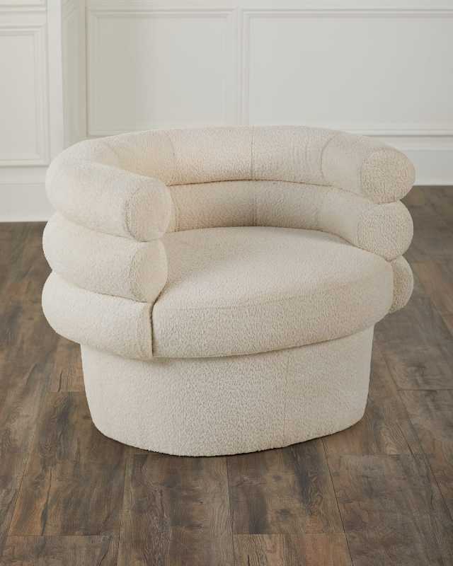 Heidi Boucle Barrel Chair