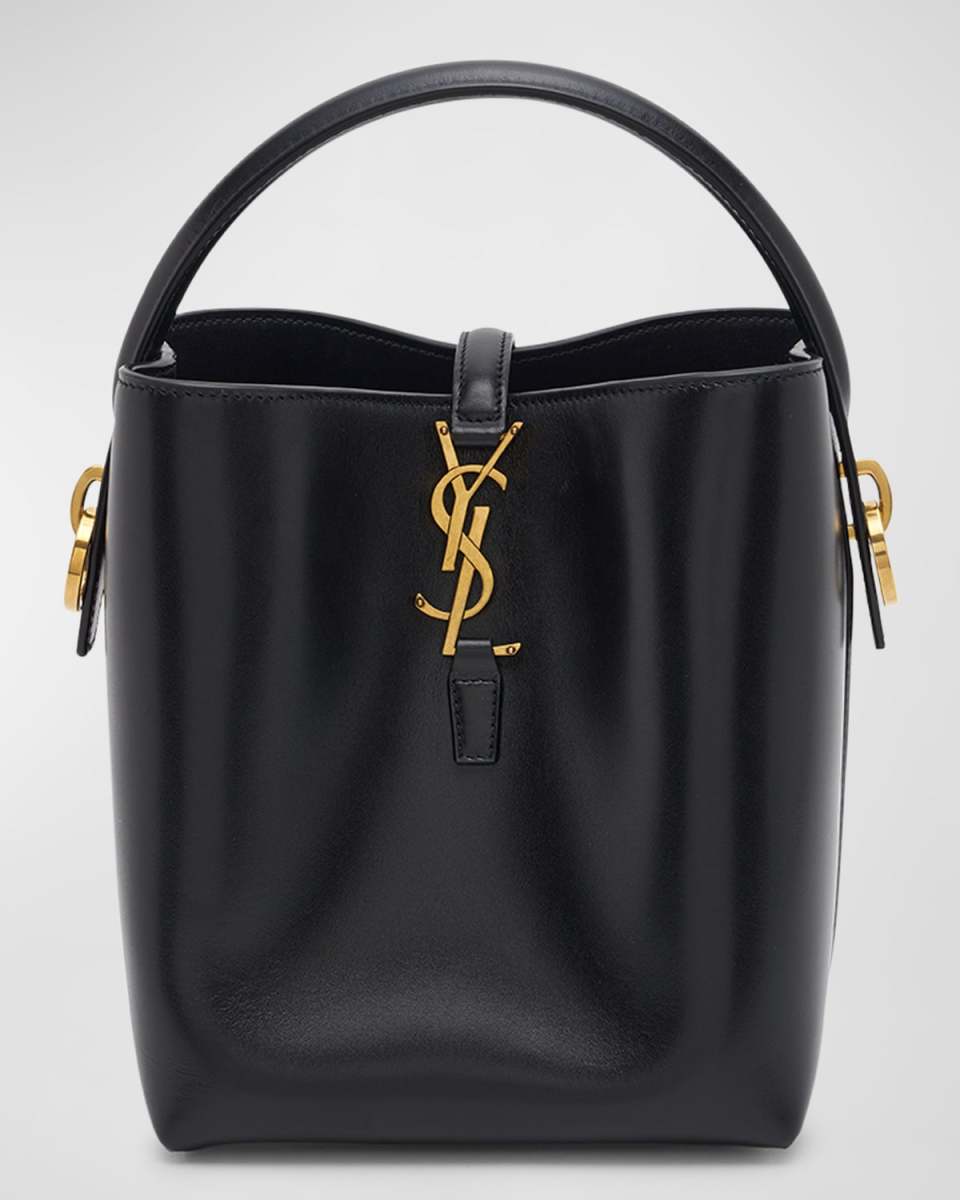 Le 37 Small YSL Bucket Bag in Spazzolato Leather
