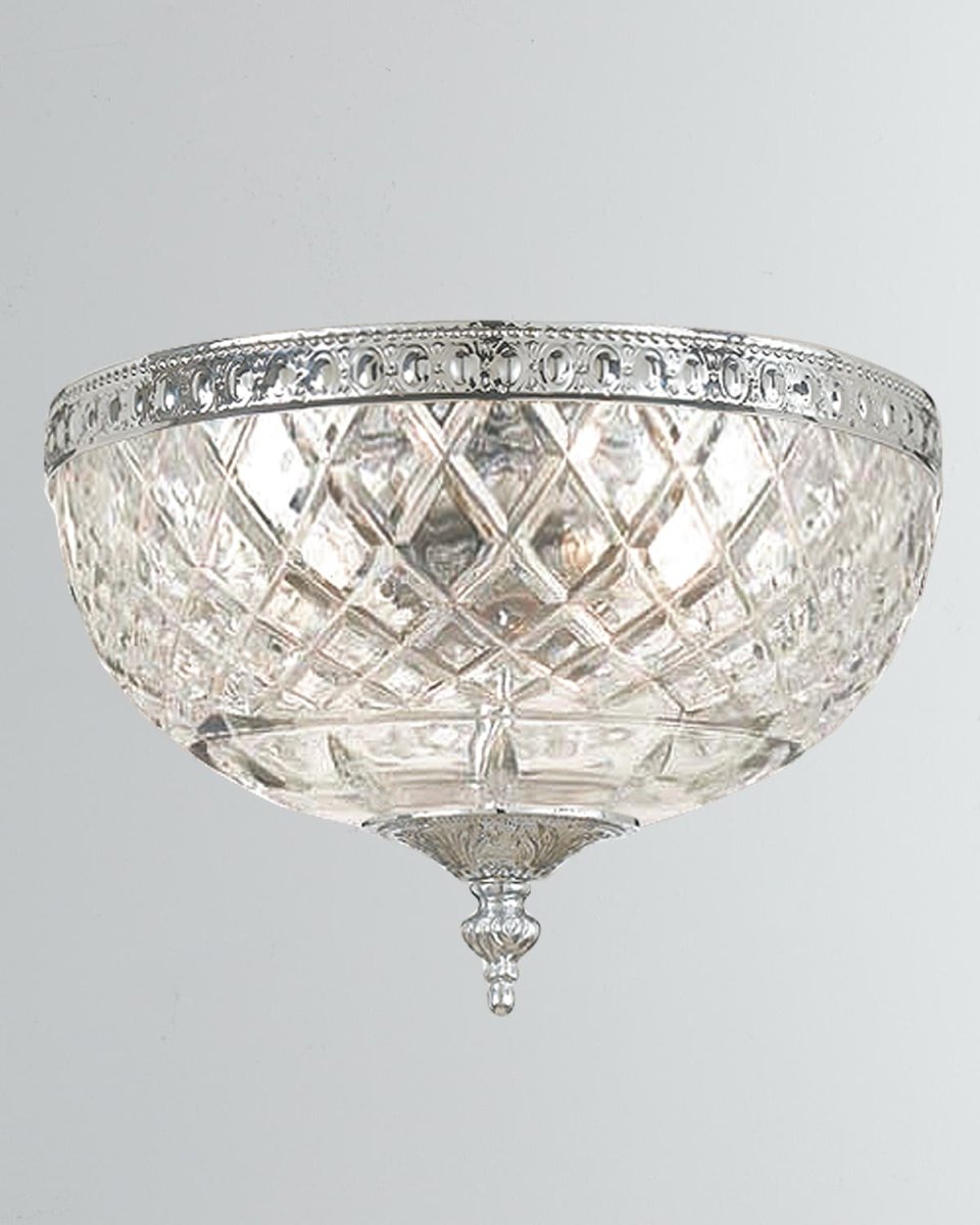 2-Light Crystal Ceiling Mount