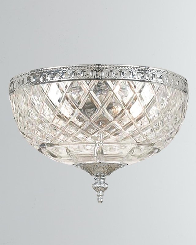 2-Light Crystal Ceiling Mount