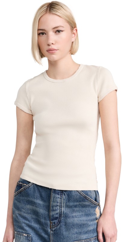 Marc Jacobs Grunge Shrunken Tee Cream