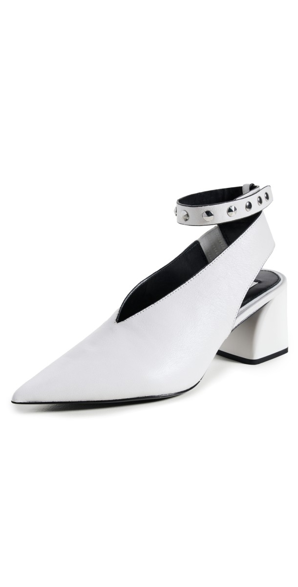 rag & bone Victory Mule Slingbacks brightwht