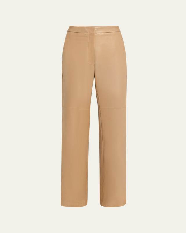 Getti Wide-Leg Leather Trousers