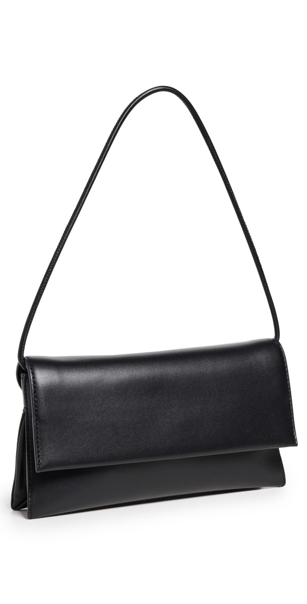 Loeffler Randall Charlee Flap Clutch Black