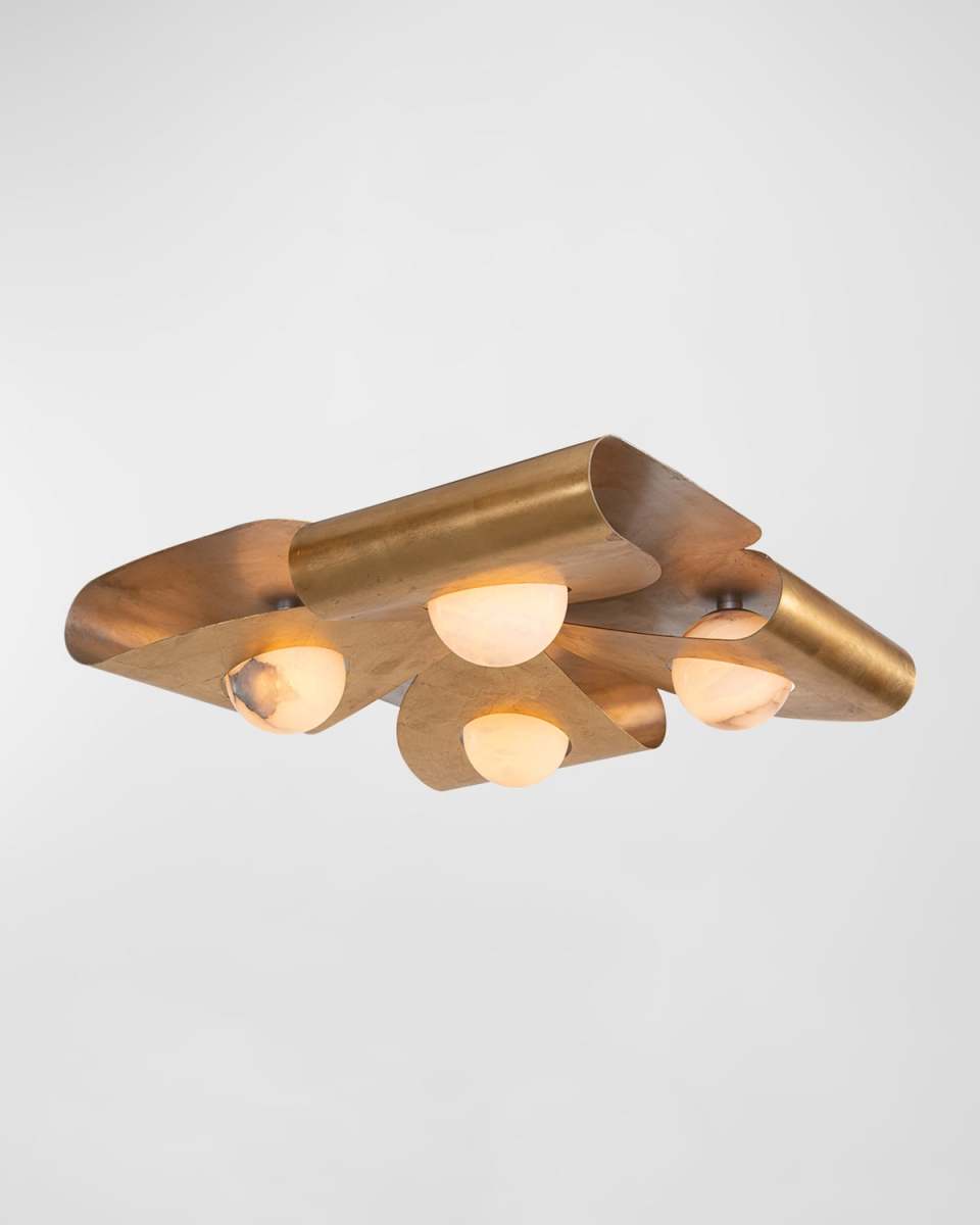 Dobrar 4-Light Flush Mount/Wall Sconce, 30" Square