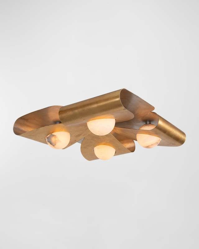 Dobrar 4-Light Flush Mount/Wall Sconce, 30" Square