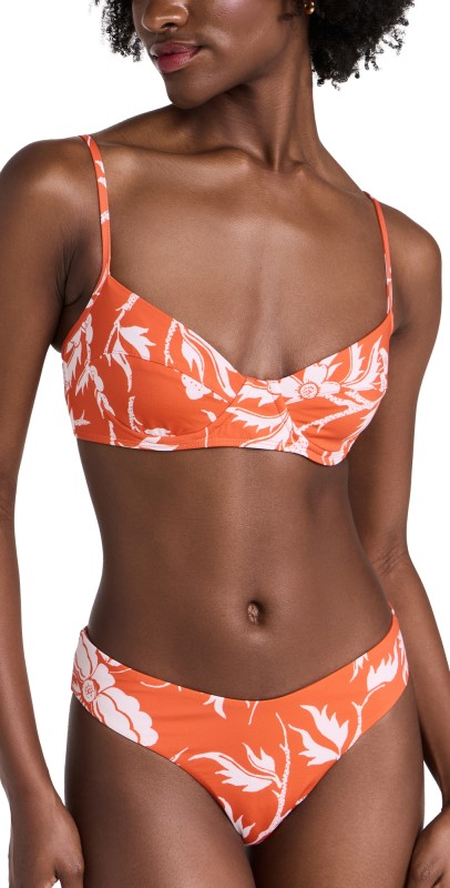 MARA HOFFMAN Lua Bikini Top Poppy White