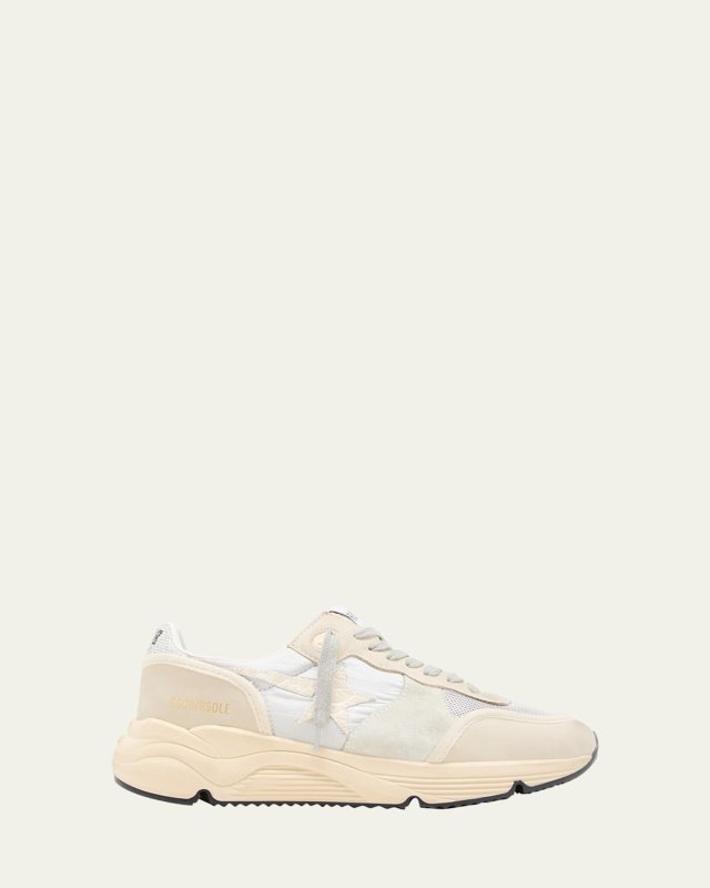 Star Nylon Leather Running Sneakers