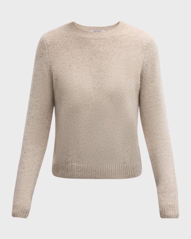 Cashmere Fringe-Trim Sweater