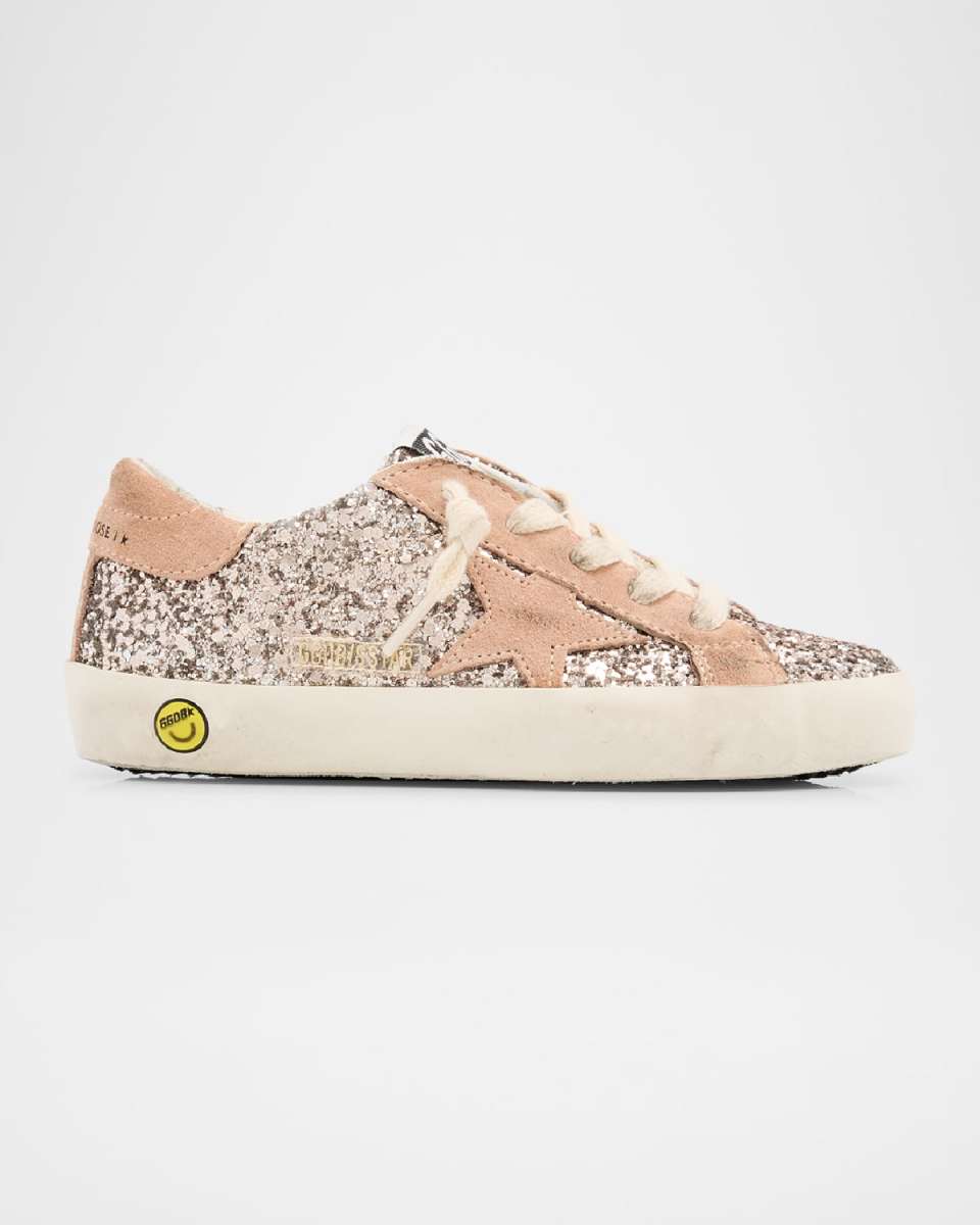 Superstar Mixed Leather Low-Top Sneakers, Toddlers/Kids