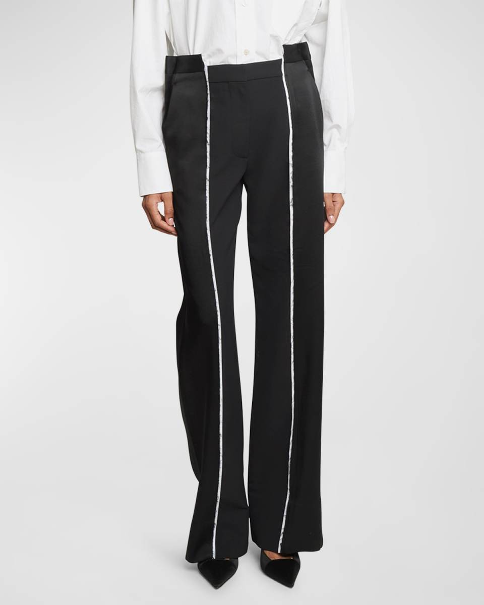 Deconstructed Straight Leg Trousers