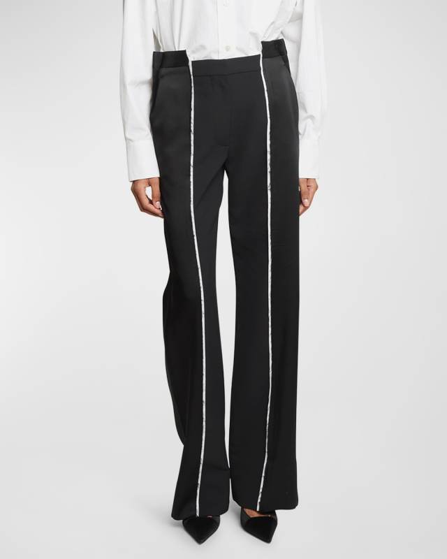 Deconstructed Straight Leg Trousers