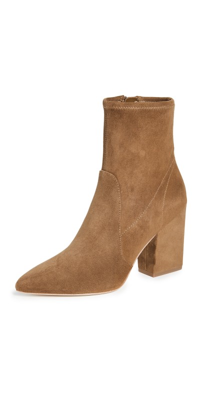 Loeffler Randall Isla Slim Ankle Booties Cacao