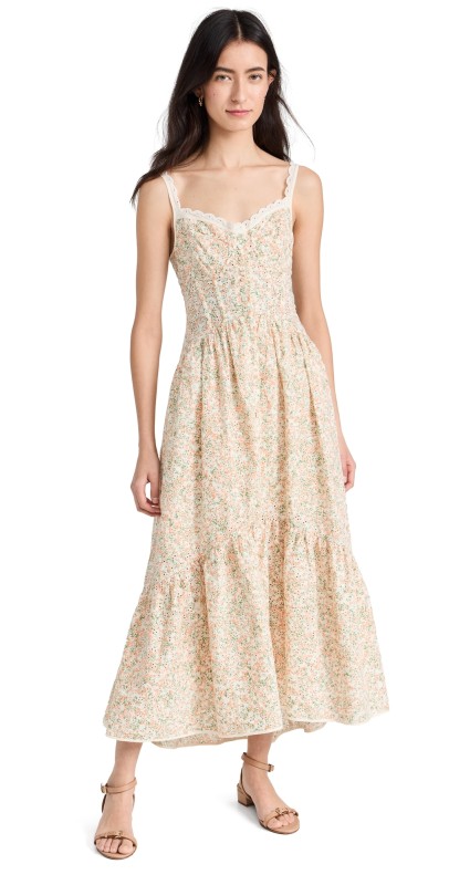 ASTR the Label Yamila Dress Peachy Green