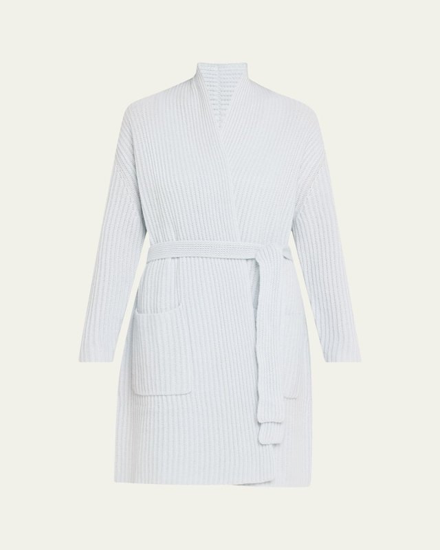 Ribbed Cashmere Short Rob