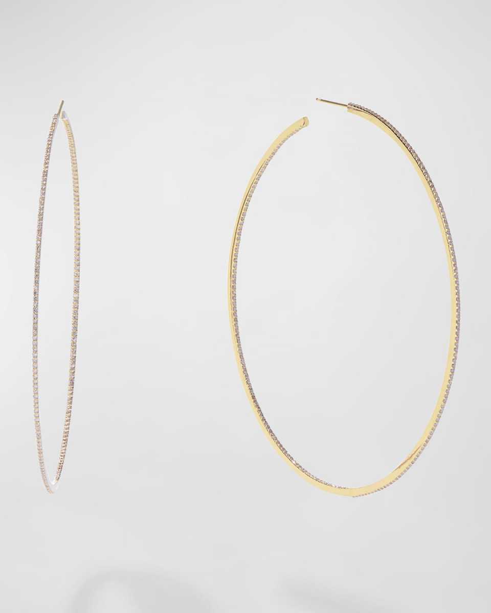 Flawless Thin Hoop Earrings, 40mm
