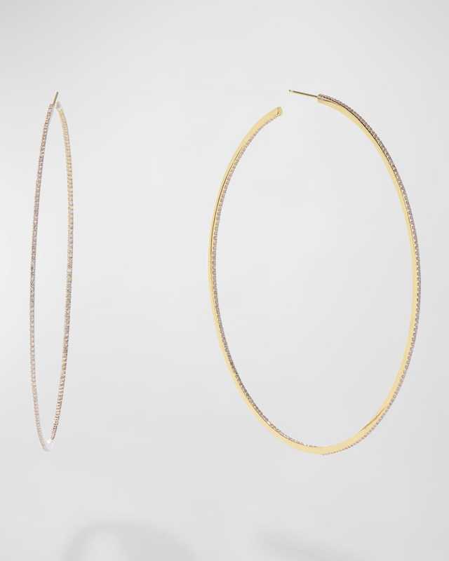 Flawless Thin Hoop Earrings, 40mm