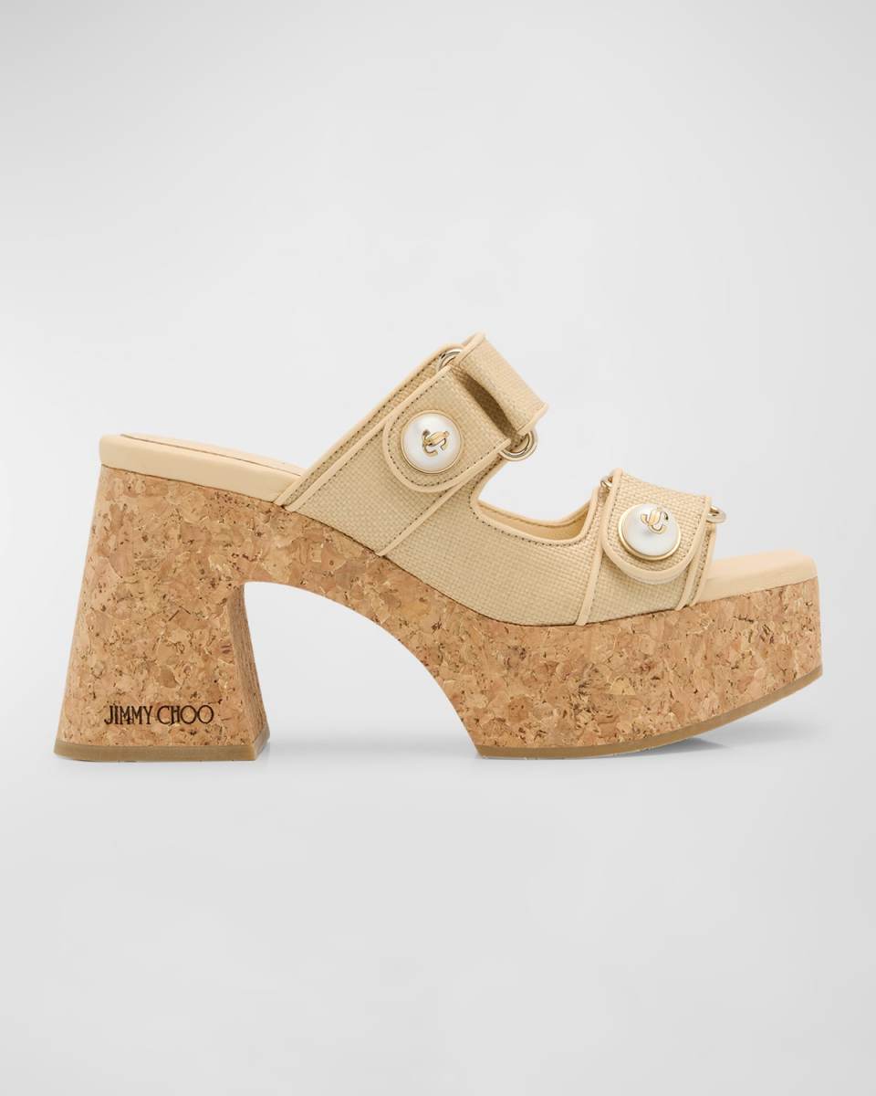 Fayence Dual-Grip Platform Slide Sandals