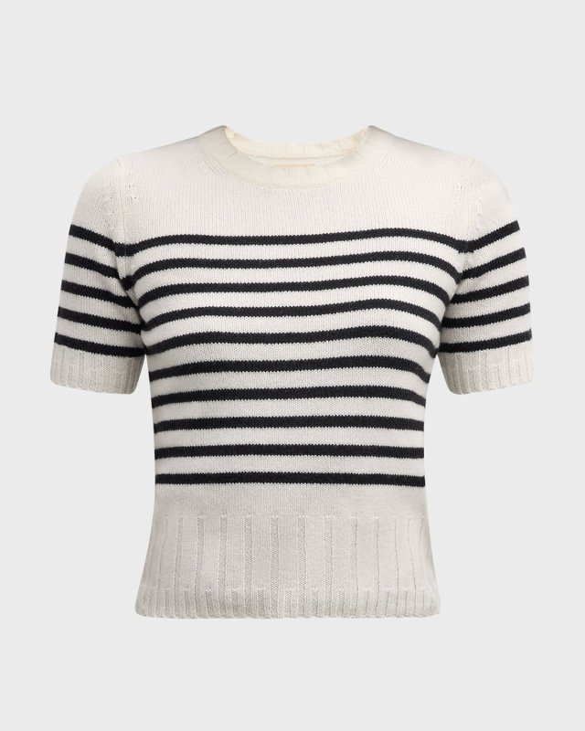 Luphia Puff-Sleeve Cashmere Sweater