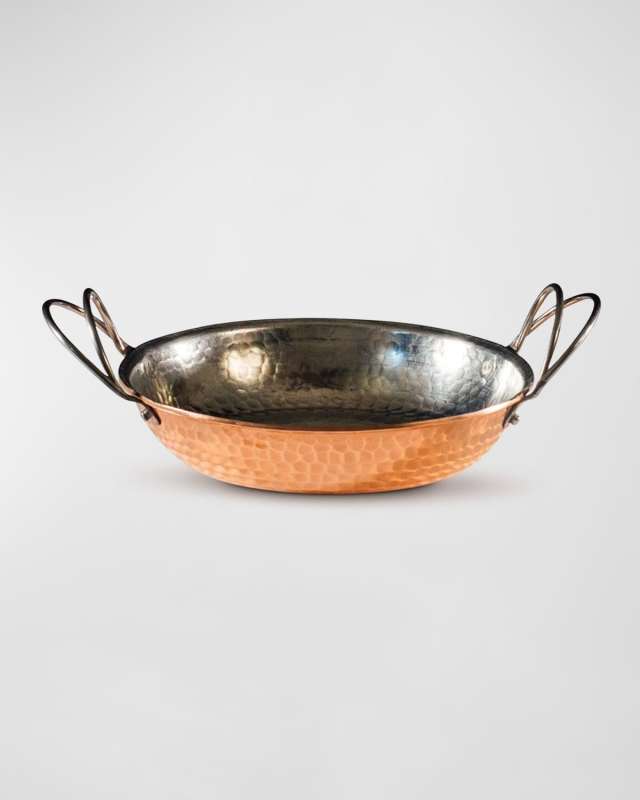 Copper Paella Pan, 6"Dia.