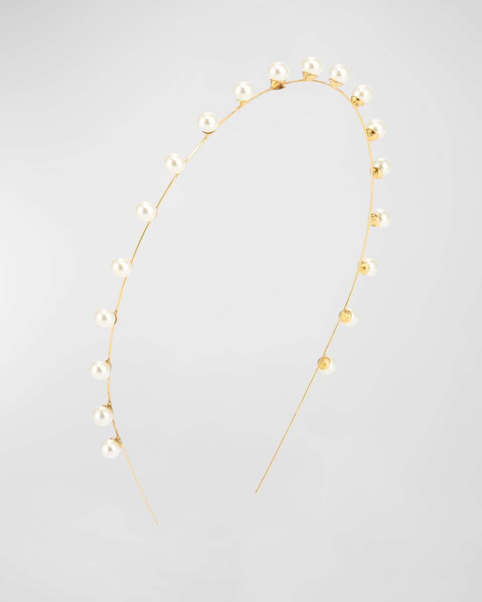Ines Skinny Swarovski Pearl Headband