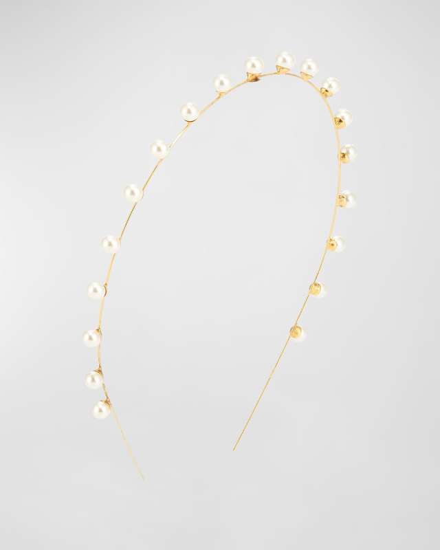 Ines Skinny Swarovski Pearl Headband