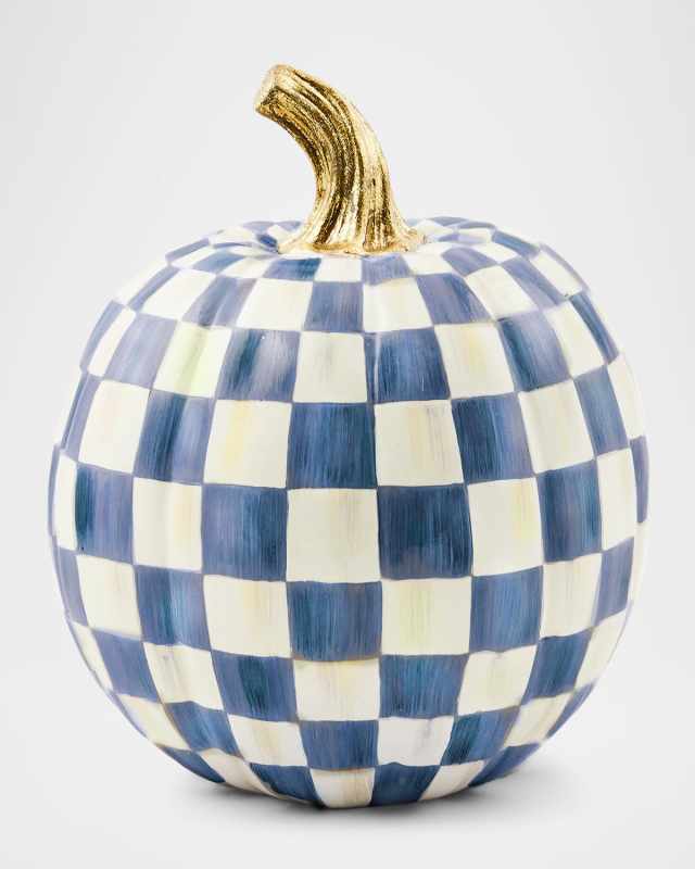 Royal Check Small Pumpkin, 10"