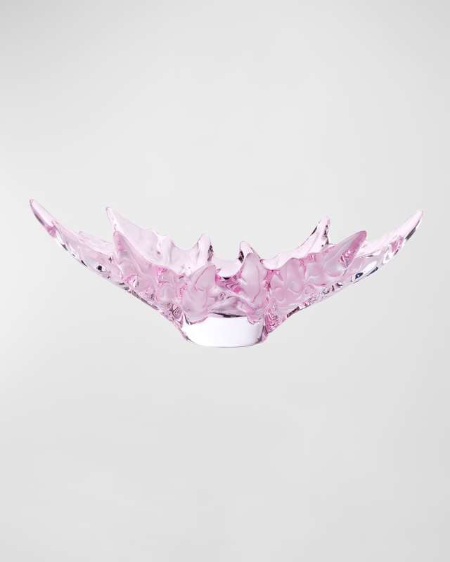 Champs-Elysees Crystal Bowl, Pink Luster