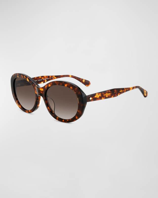 avah acetate round sunglasses