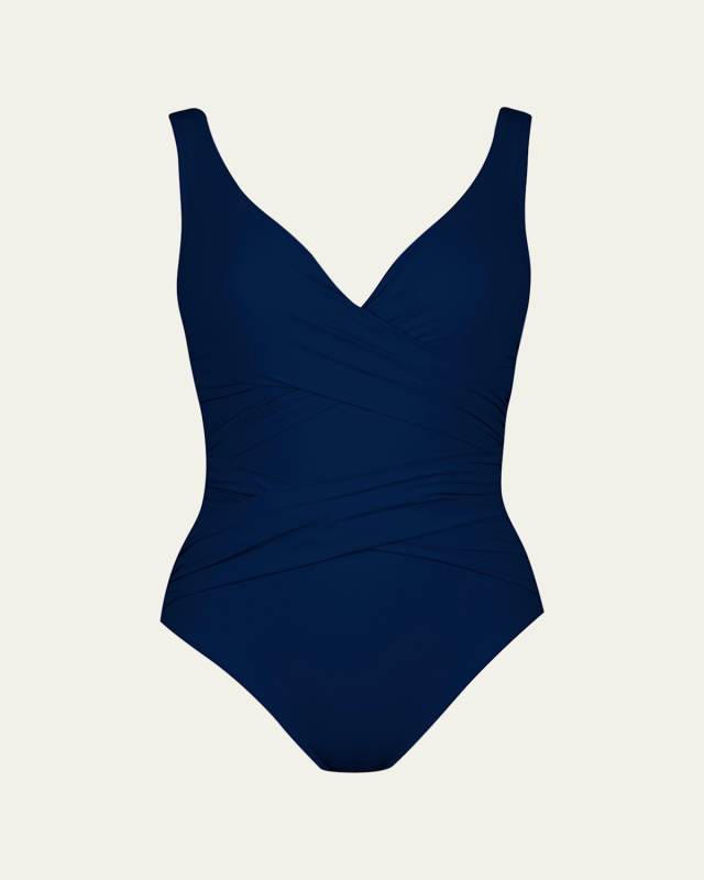 Criss-Cross One-Piece Swimsuit