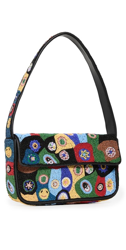 STAUD Tommy Bag Milliefiori Black