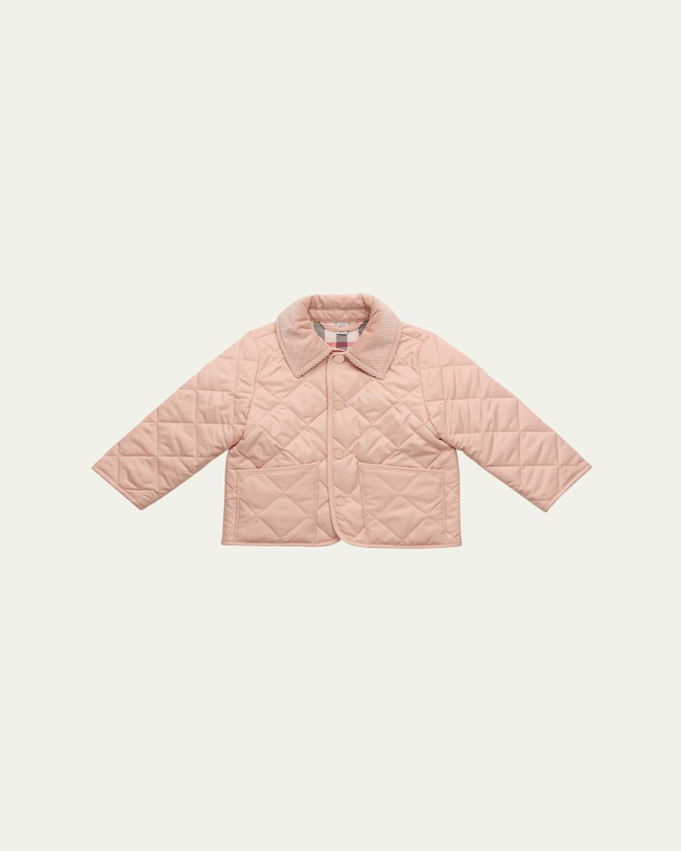 Girl's Indy Diamond Quilted Jacket, Size 6M-