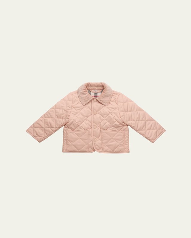 Girl's Indy Diamond Quilted Jacket, Size 6M-