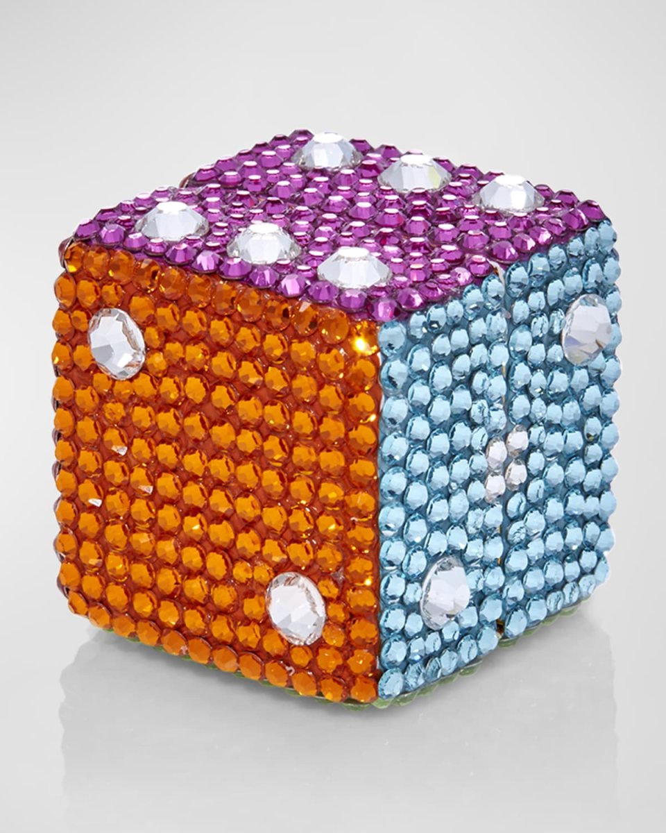 Cube Dice Crystal Pillbox