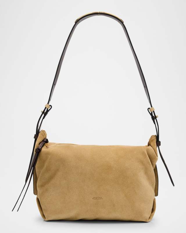 Leyden Zip Suede & Leather Shoulder Bag