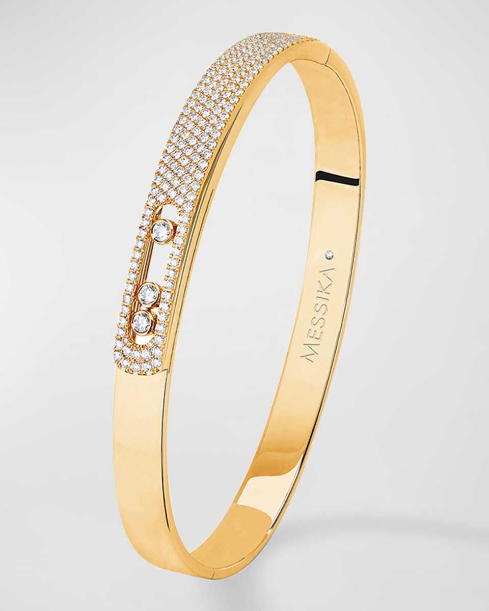 MOVE NOA 18K YELLOW GOLD DIAMOND BANGLE