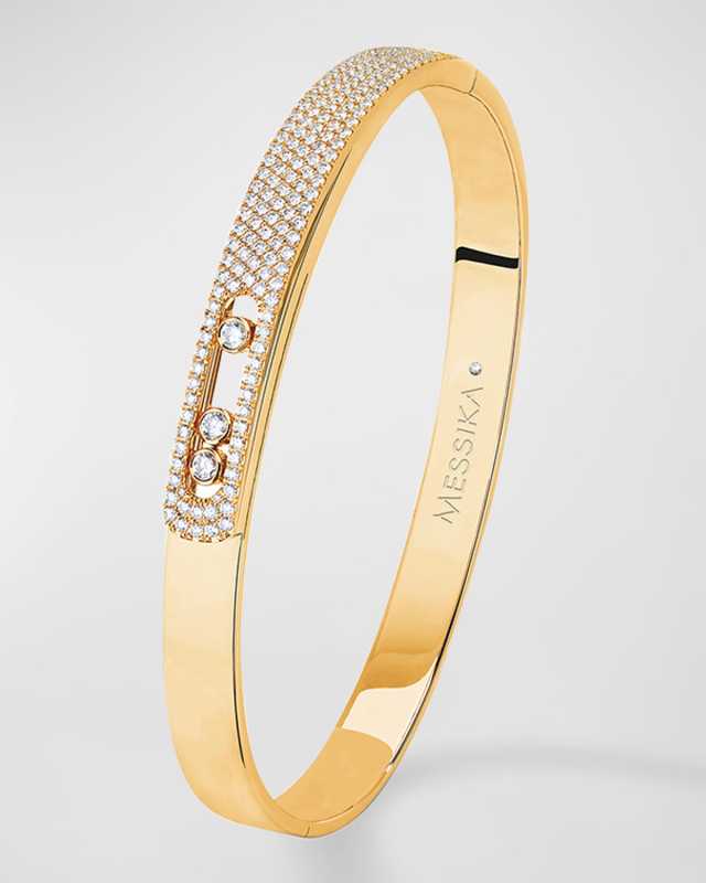 MOVE NOA 18K YELLOW GOLD DIAMOND BANGLE