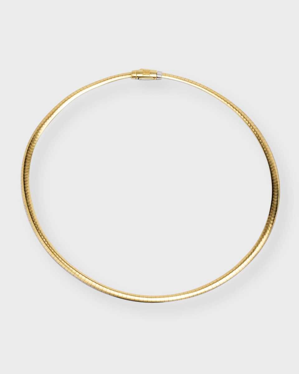 18K Gold Snake Chain Necklace, 4mm, 16"L