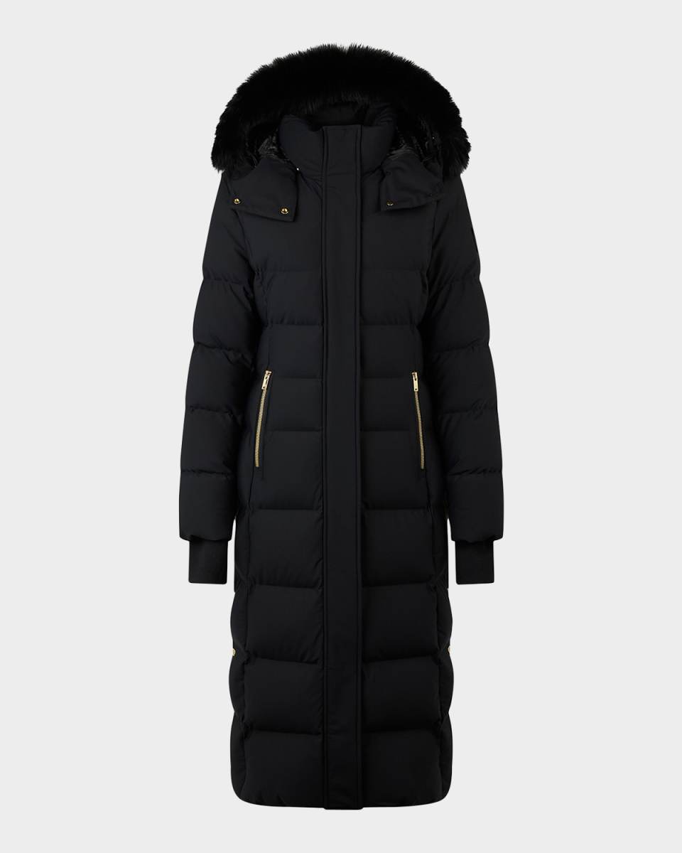 Jocada Shearling Parka with Gold Hardw